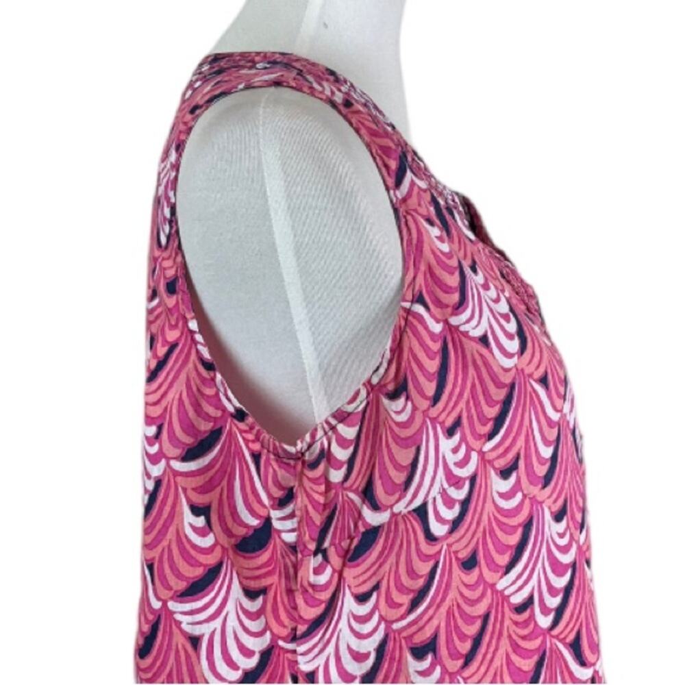 Talbots Blouse Split Neck Popover Sleeveless Top … - image 7